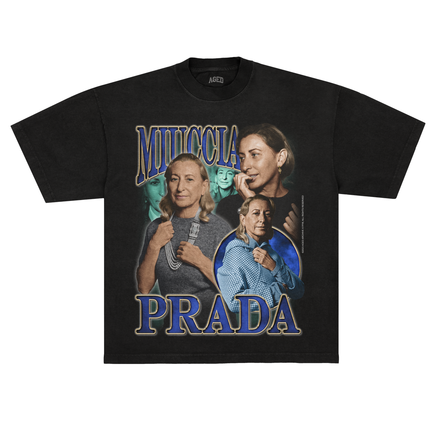 Camiseta Aged "Miuccia Prada" - Standard