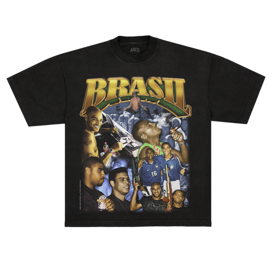 Camiseta Aged "Brasil Gangster" - Standard