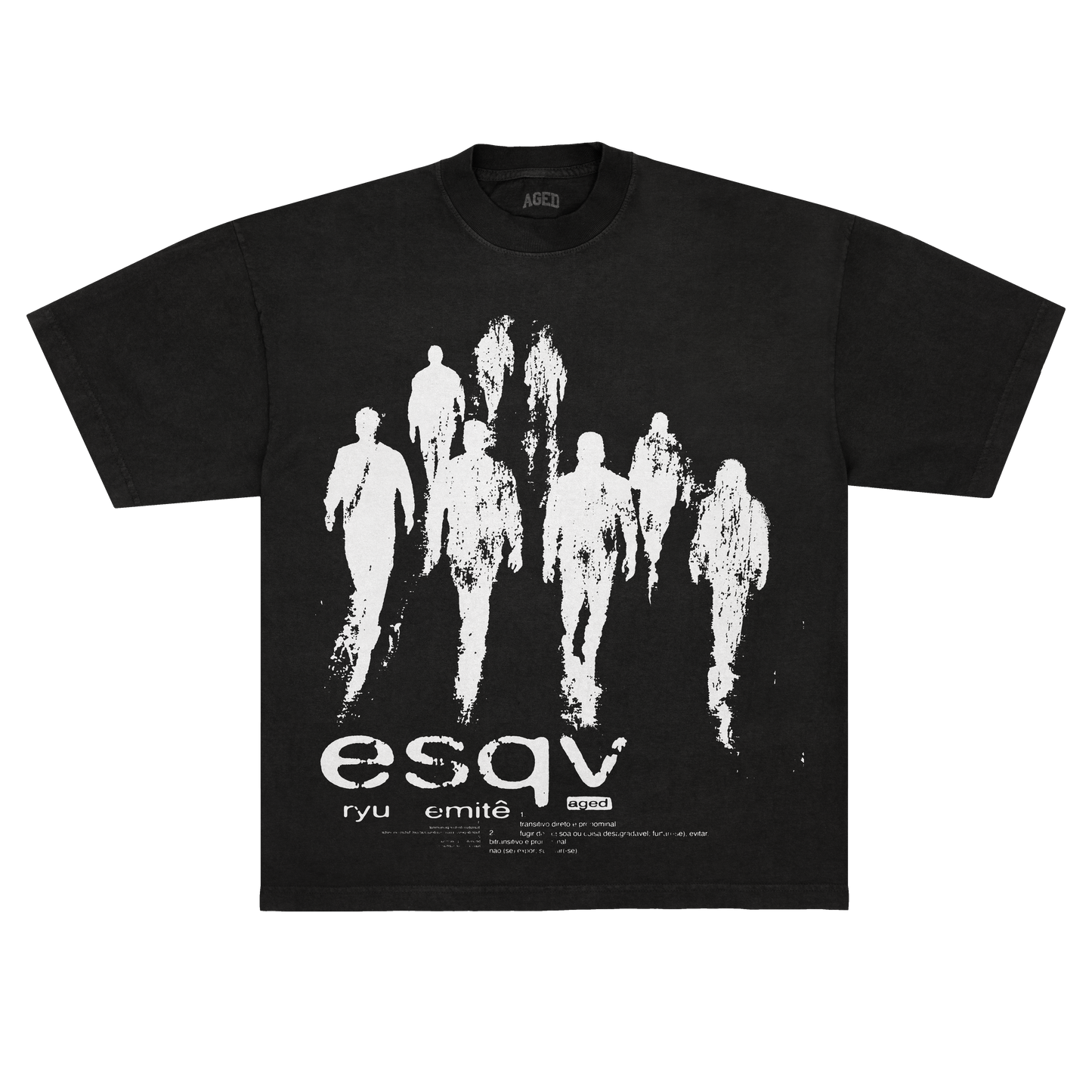 Camiseta Aged "Ryu & Emitê ESQV" - Standard