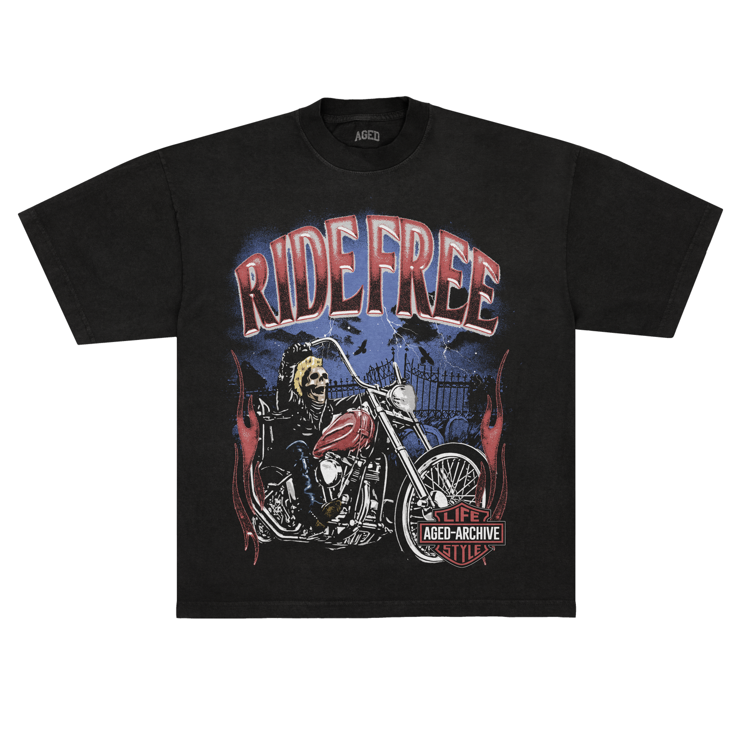 Camiseta Aged "Ride Free" - Standard