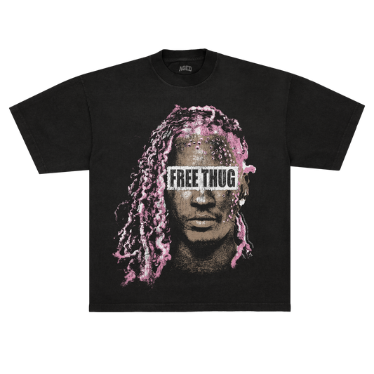 Camiseta Aged "Free Thug" - Premium